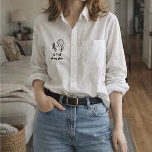 Upcycled Embroidered Shirt – OMG Oh My Glass